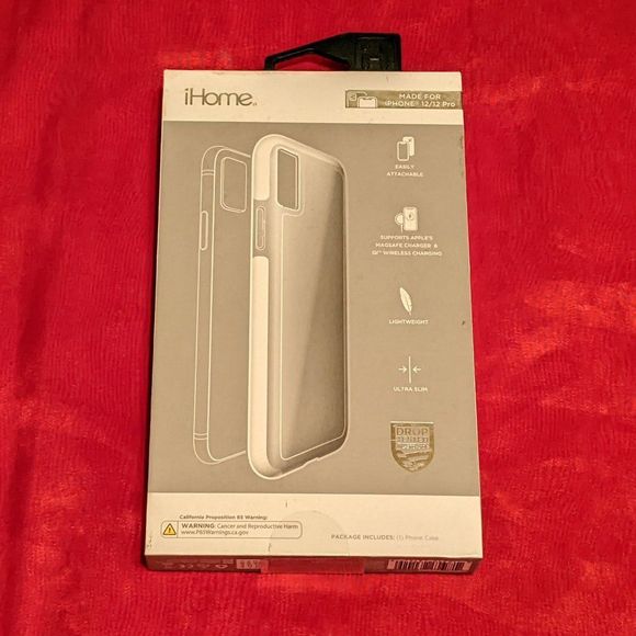 iHome Clear Velo Case for iPhone 12/12 Pro*** - Picture 4 of 6